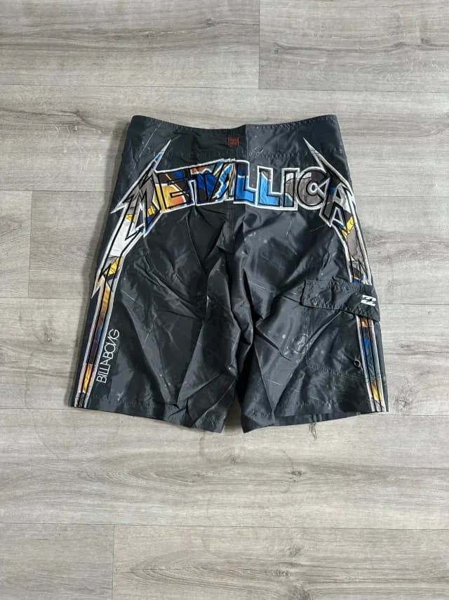BOARDSHORT METALICA GRIS OSCURO